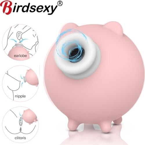 Sucker Vibrator Sex Toys For Women Clitoris Nipples Breast Massage Cute Pig Sex Doll Vibrators For Female Masturbator Adult Toys