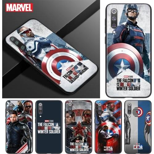 Silicone Cover The Falcon and the Winter Soldier For Xiaomi Mi 11 10T 10 9T 9 8 Note 10 Lite Pro Ultra 5G Black Soft Phone Case