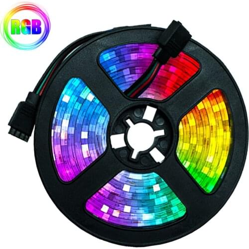 LED Strips Lights Flexible Lamp 5V 2835 1M 2M 3M 4M 5M Tape Diode Desk Screen TV BackLight USB Cable 3 Key Control For Festival