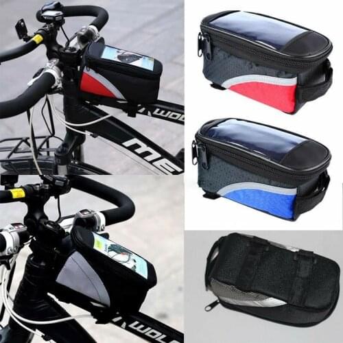 Rainproof Cycling Top Front Tube Frame Bag Large Capacity EVA Shell Anti Pressure MTB Road Bicycle Bag Bike Accessories