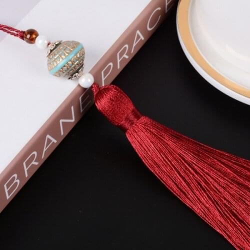 10Pcs/Lot Bead Cord Small Key Tassel Fringe Curtain Accessories DIY For Valance Tablecloth Cushion Sofa Key Tassels Tie Back