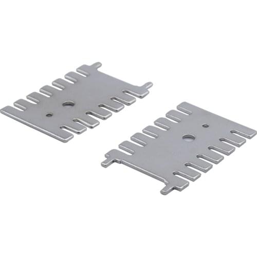 10pcs 100pcs Aluminum alloy fishbone heat sink 32*23*1MM Ultra thin aluminum radiator High power IC chip conducting strip