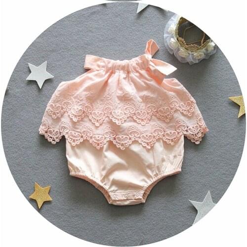 2016 European&America Style Girl Overalls Toddler Baby Girl lace Romper National Trend Clothes high quality