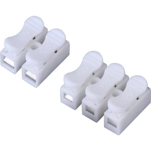 30pcs CH2 Quick Splice Lock Wire Connectors 2Pins 3Pin Electrical Cable Terminals DIY Connector For Easy Safe Splicing Into Wire