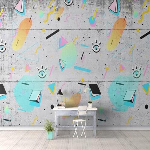 Milofi custom 3D wallpaper mural abstract geometric background wall decoration painting living room bedroom wallpaper