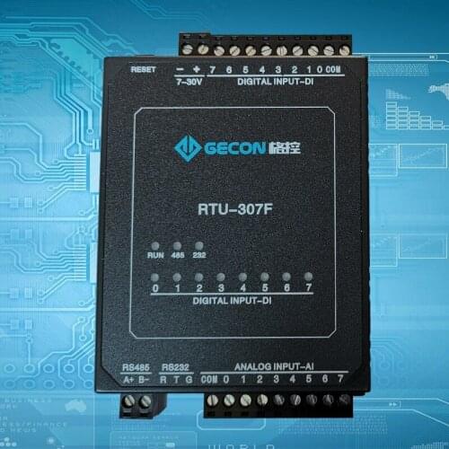 8AI 8DI Analog Input Channel Switch Value Acquisition Industrial Control Modbus RTU IO Module PLC Extension