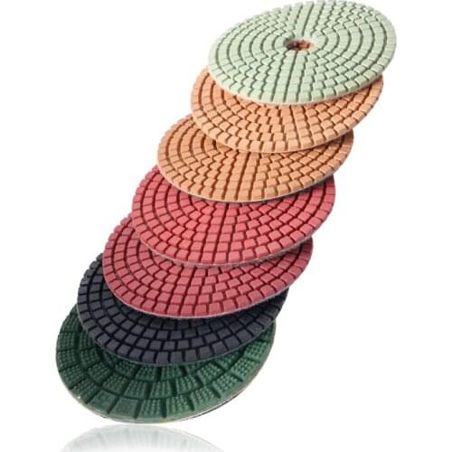 Diamond Wet Polishing Pad 4''/100mm Abrasive Disc 50/200/500/1000/3000/10000 Grit Marble Ceramics Glass Grinder Polishing Wheels
