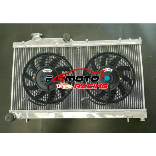 Aluminum Radiator For Subaru Impreza GRB SharkEye WRX STI 2.5L Turbo EJ255/EJ257 H4 Engine GR GH 2008-2014 & FAN 2015 2019