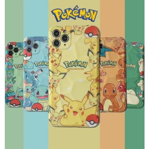 Pokemon Pikachu Psyduck Charmander Phone Case Painting Phone Cover Suitable for IPhone 7 8 11 12 12mini X XS XR XSMAX Pro Max