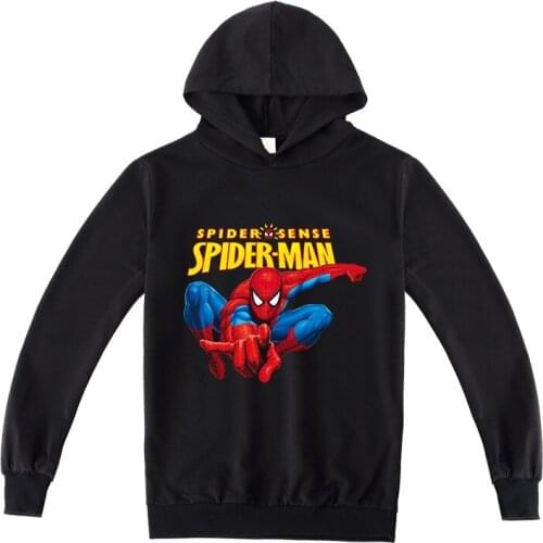 Disney Spiderman Printed Hoodies Children Fashion Hoodies Boys Girls Kids Sweatshirts Streetwear Clothes Coat