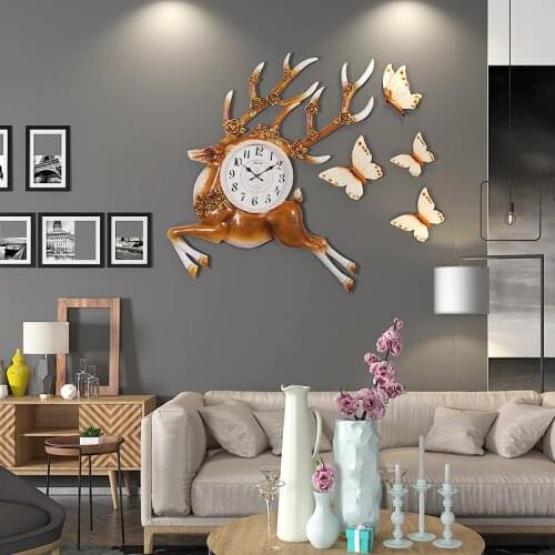 Europe Wall Clock Wall Decorations Living Room Wall Ornament Modern Decor Wall Clock for Kids Rooms Housewarming Gift Clocks