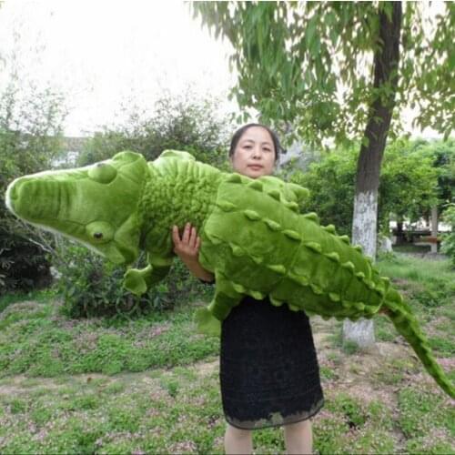 Fancytrader 87'' / 220cm Jumbo Alligator Stuffed Soft Plush Huge Emulational Animal Crocodile Doll Pillow