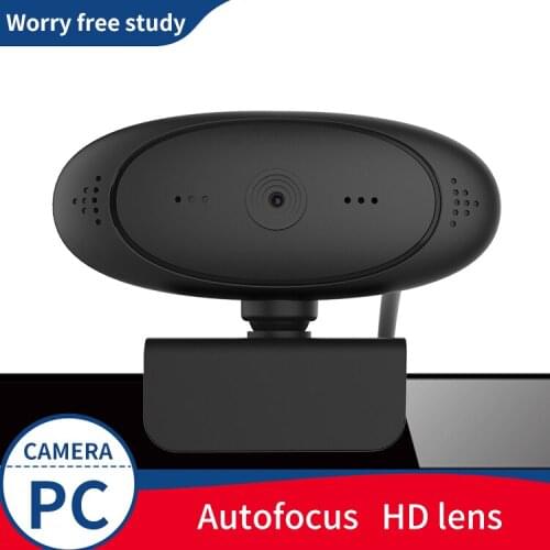 Full HD 1080P Auto Focus Webcam Built-in Sound Absorption Microphone Camera Clear Output Plug And Play For PC Laptop Desktop