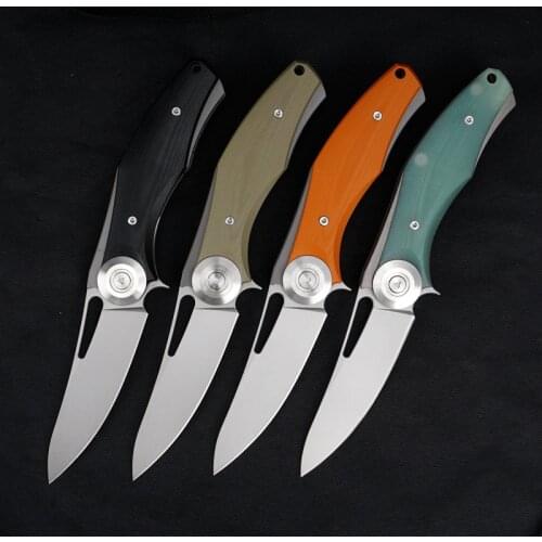 Pocket Folding Knife D2 Blade G10 Handle Tactical Survival Kniives Hunting Camping Knife OutdoorEDC Multi -Tool