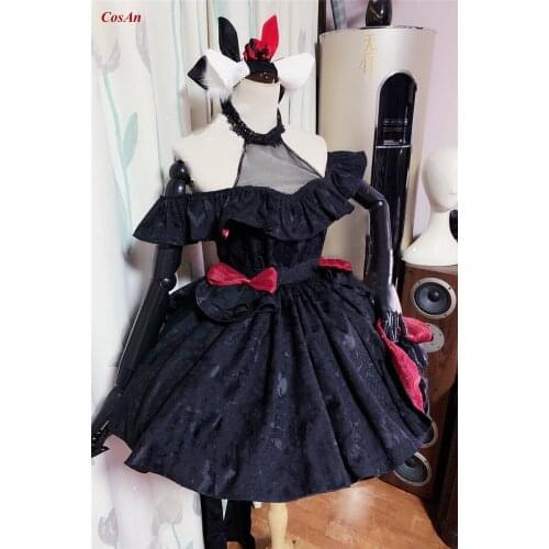 Hot Game Azur Lane USS Hammann Cosplay Costume BLack Formal Dress Activity Party Role Play Clothing High Quality Custom-Make
