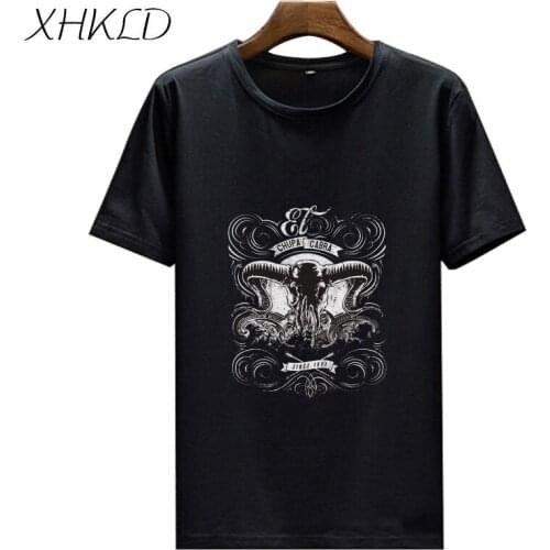 Summer Print camisetas hombre Cotton Funny T-shirts Men hip hop Casual O-Neck Short sleeved Slim harajuku Tops Tees homme