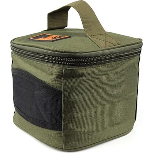 Multifunctional Fishing Reel Storage Bag Waterproof Reel Lure Gear Carrying Case Oxford Cloth For Pole Cups Feeders Pouch