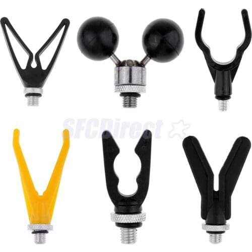 Plastic Fishing Rod Stent Rest V head Fising Grip M3/8 Thread Connector for Carp Fishing, 6 Models