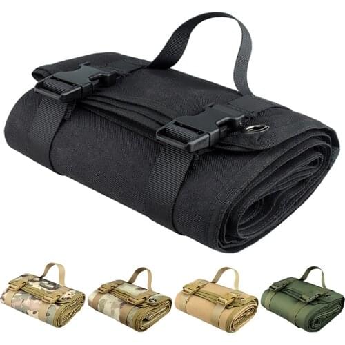 Portable Shooting Mat Roll-Up Non Slip 1000D Waterproof Outdoor Hunting Camping Mat Travelling Easy Carrying Foldable Pad Cloth