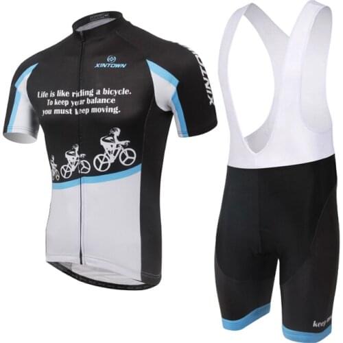 YOCENE Dropshipping Soft Shorts Sleeve Set Adult Black Clothing For Bike Printing Absorb Sweat Bicycle Wear