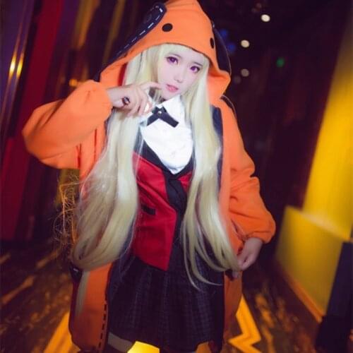 Kakegurui Runa Yomozuki Cosplay Costume Carnival Halloween Christmas clothing