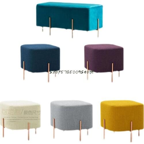 Nordic cloakroom pier long sofa stool creative entrance door shoe replacement stool home living room foot pad small stool