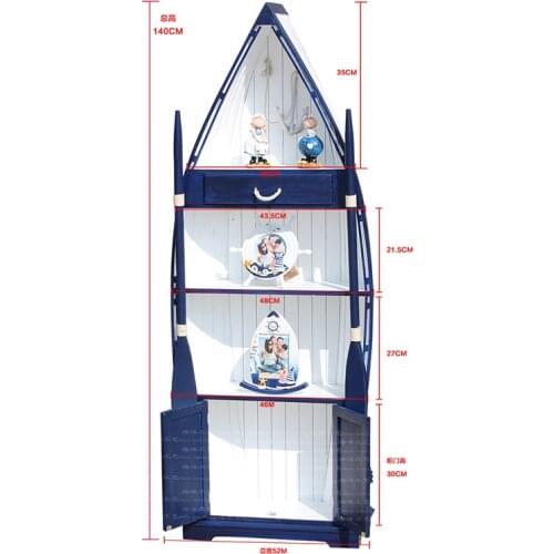 Mediterranean Cabinets Living Room Decorations Ornaments Marine Wind Boats Storage Cabinets Home Furnishings Ornaments Crafts