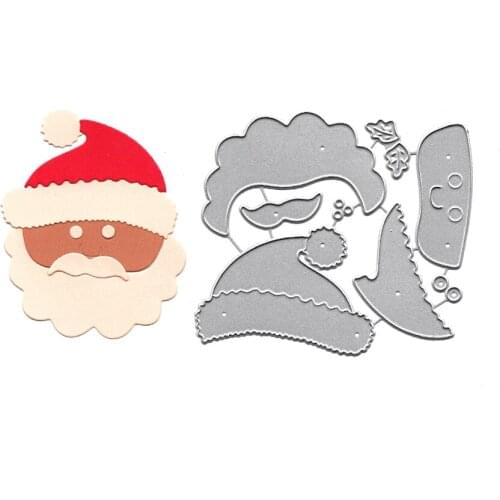 Father Christmas Dies Scrapbooking Metal Cutting Embossing Template Stencil DIY Card Handmade Craft Die Cut Stamps And Dies 2021