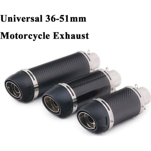 Universal Motorcycle Leovince Exhaust Pipe Escape Modified Motorbike 51mm Muffler DB Killer For R15 GSXR150 NMAX155 PCX125 MT125