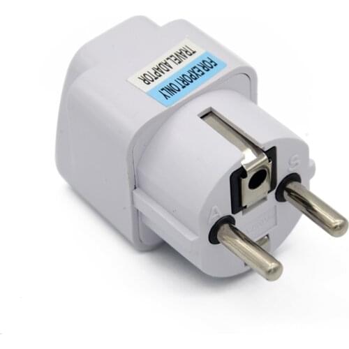 Universal UK US AU to EU AC Power Socket Plug Travel Charger Adapter Converter Europe Traveler Drop Shipping