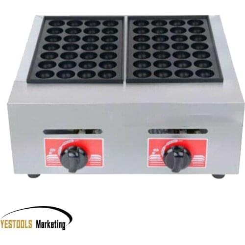 Waffle Maker Waffle Furnace Commercial LPG Takoyaki Machine Takoyaki Machine Fish Ball BBQ Grill 56pcs / times