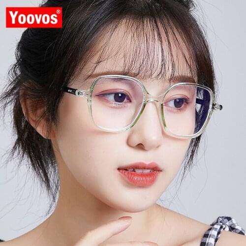 Yoovos Retro Women Glasses Frame 2021 Optical Eyewear Brand Designer Eyeglasses Frame For Women Anti Blue Light Gafas De Mujer