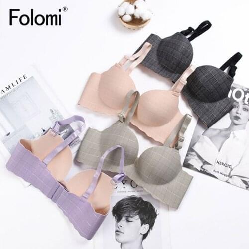 Sexy Bras for Women Wire Free Brassiere Plunge Unlined Ladies Bra Female Bralette Underwear A B C Cup