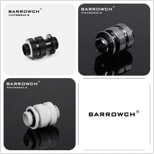 Barrowch PC water cooling Extension Fittings Dual G1/4" tube connector Adjustable Pipe water cooler FBSSXK-S FBSSXK-M FBSSXK-L