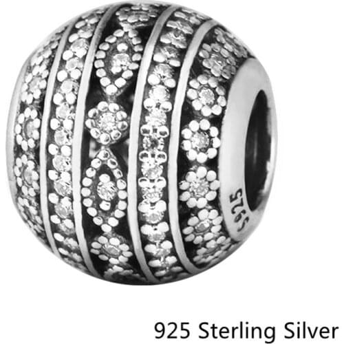 CKK Glittering Shapes Charms 925 Sterling Silver Beads Original Jewelry Making Fits For Bracelets & Bangle