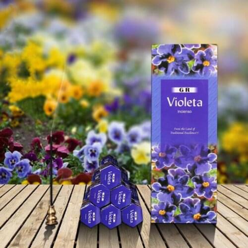 Flower Flavor Aroma Incense for Yoga Relax Smells Supply India Incense Violeta Fragrance Big Box Incense Stick