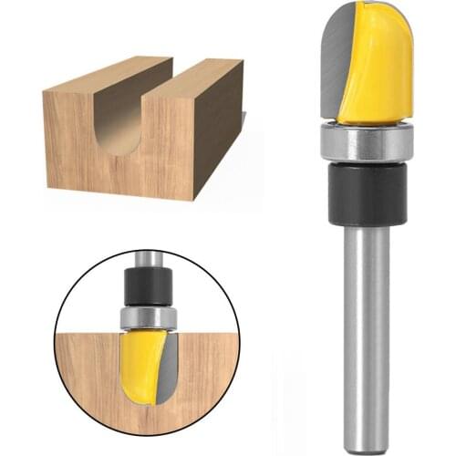 1/4inch/6mm Shank Bowl Tray Template Router Bit Milling Cutter Woodworking Tool Router Bit ideal for creating bowl and trays