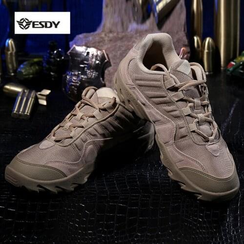 Outdoor Desert US Tactical Sneakers 1200D Nylon Chamoi Leather Men Sport Hiking Walking Camping Shoes Boots Military Sapatilhas