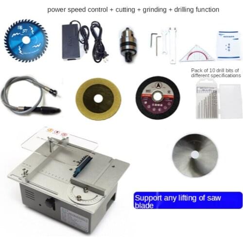 Multi-Function Precision Small Table Saw/Mini Woodworking Cutting Table/DIY Cutting Machine/Desktop Electric Saw/Home Wood Saw
