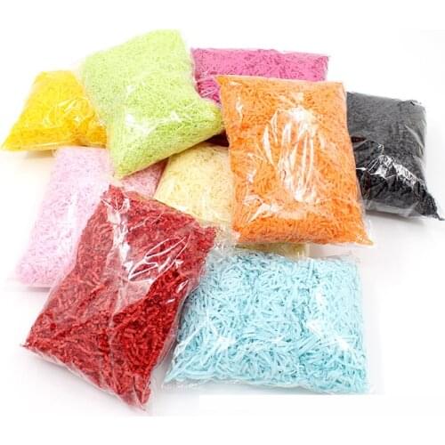 0.5-1kg Raffia Filler Shredded Paper Silk Strips Decoration Gift Box DIY Paper Grass Decor Material Packaging Childrens Wedding