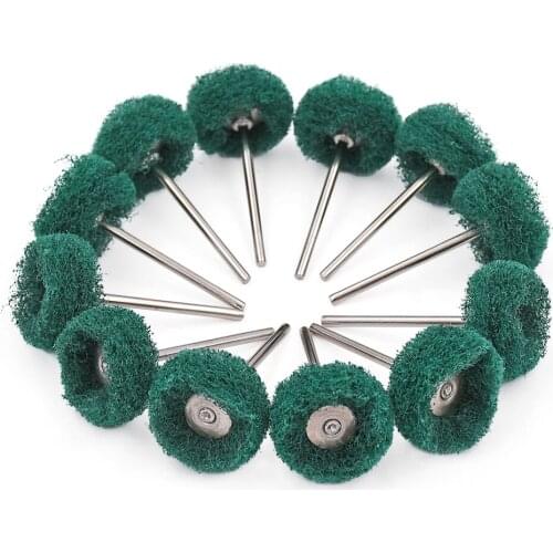 100pcs 22mm Non-Woven Brush For Dremel Abrasive Metal Wood Ceramic Polishing Grinding Brushes Power Tool Accessories