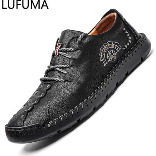 New 2020 Casual Men Shoes Driving Comfortable Quality Split Leather Shoes Men Loafers Hot Sale Moccasins Tooling Shoes Plus Size