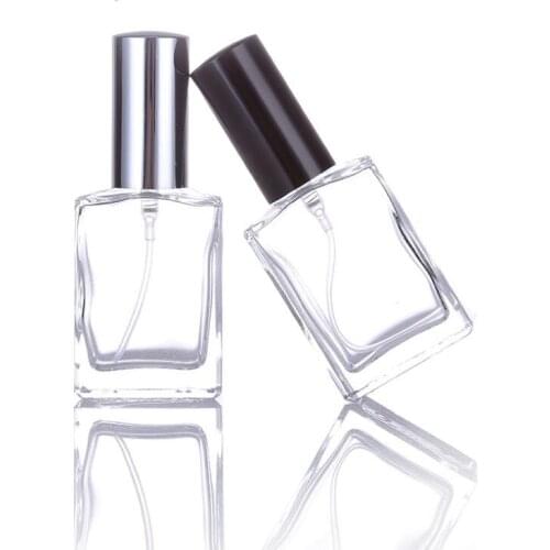 New 30ml hot selling 3 color transparent perfume glass spray empty bottle display bottle Cosmetic Container LX7993