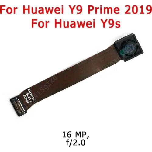Original Front and Rear Back Camera For Huawei Y9 Prime 2019 Y9s Main Facing Camera Module Flex Cable Replacement Spare Parts