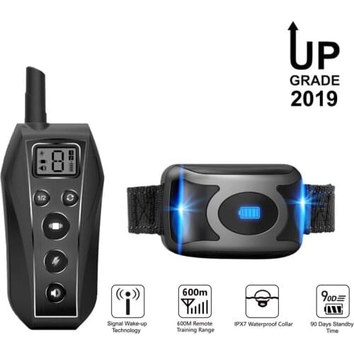 T700 Dog Collar 3-in-1 Training Modes Beep Vibration Shock Entrenamiento De Pastor Aleman Rainproof IPX7 Anti Bark Deterrents