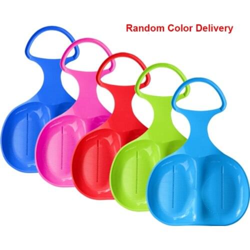 Durable Plastic Winter Sports Snow Sled Sledge Skiing Board Outdoor Sand Grass Sleigh Slider for Adults and Kids