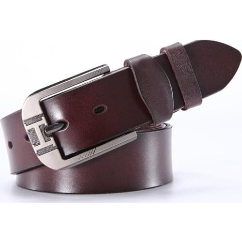 Aoluolan pin buckle genuine leather designer high quality Belts for Men Fashion Designer Luxury Belt Width 38mm