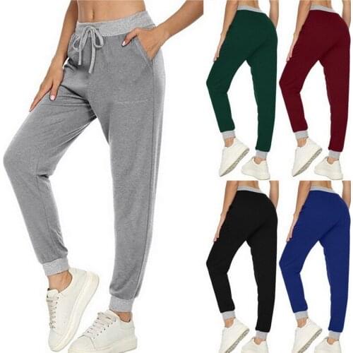 Sweatpants Track Sports Trousers Women Solid Korean Style Pant For Women Joggers Plus Size Drawstring Oversized Streetwear 2021