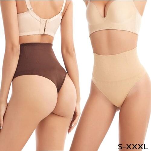 Seamless High waist thong Womens panties Abdomen retraction ShapingTummy Control female underwear High Elasticity