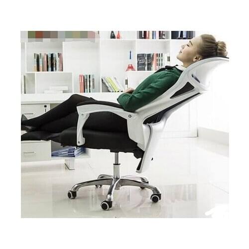Home office chairs ergonomic mesh chairs turn the footrest Staff Chair